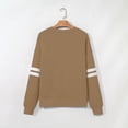 thumbnail image 5 of TOMVIGX Women Varsity Striped Sweatshirt Fall Oversized Crewneck Sweatshirts Long Sleeve Y2k Sweat Shirt Casual Loose Fit Game Day Shirts, 5 of 5