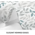 thumbnail image 5 of Spring Grey Teal Leaf Tablecloth 60 x 84 Inch Rectangle, Summer Watercolor Leaves Table Cloth Waterproof Fabric Farmhouse Rustic Decorations for Home Kitchen Dining, 5 of 5