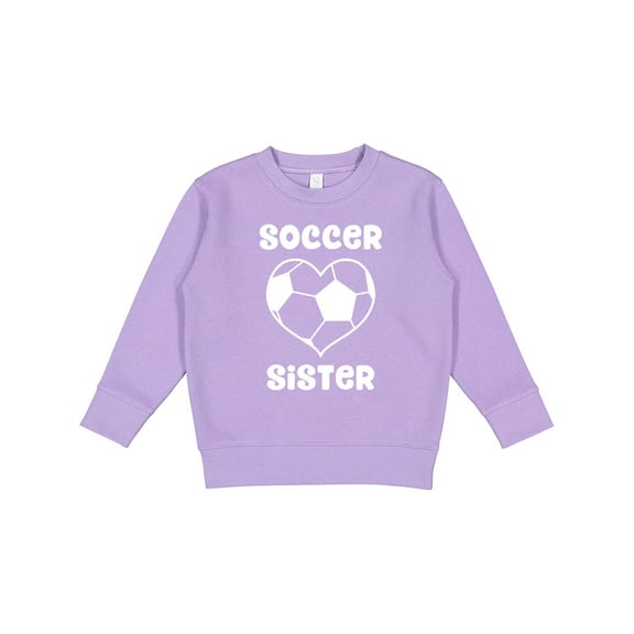 Inktastic Heart Soccer Sister Toddler Sweatshirt
