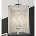 thumbnail image 3 of Warehouse of Tiffany Rosalias Chrome 6-Light Chain Crystal Chandelier, 3 of 5