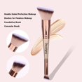 thumbnail image 3 of Daubigny Makeup Brushes Dual-ended Angled Foundation Brush Concealer Brush Perfect for Any Look Premium Luxe Hair Rounded Taperd Flawless Brush Ideal for Liquid, Cream, Powder,Blending,, 3 of 6