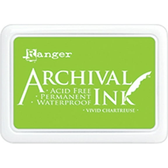 Ranger Archival Ink Pad #0-Vivid Chartreuse