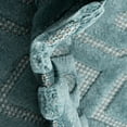 thumbnail image 3 of Unique Loom Outdoor Trellis Textured Collection Area Rug - Spatial (7' Round Aqua/Ivory), 3 of 6