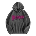 thumbnail image 1 of MKLEKYY Sweater Comb Womens Letter Printed Trendy Cool Fall/Winter Long Sleeved Drawstring Hooded Sweater, 1 of 1