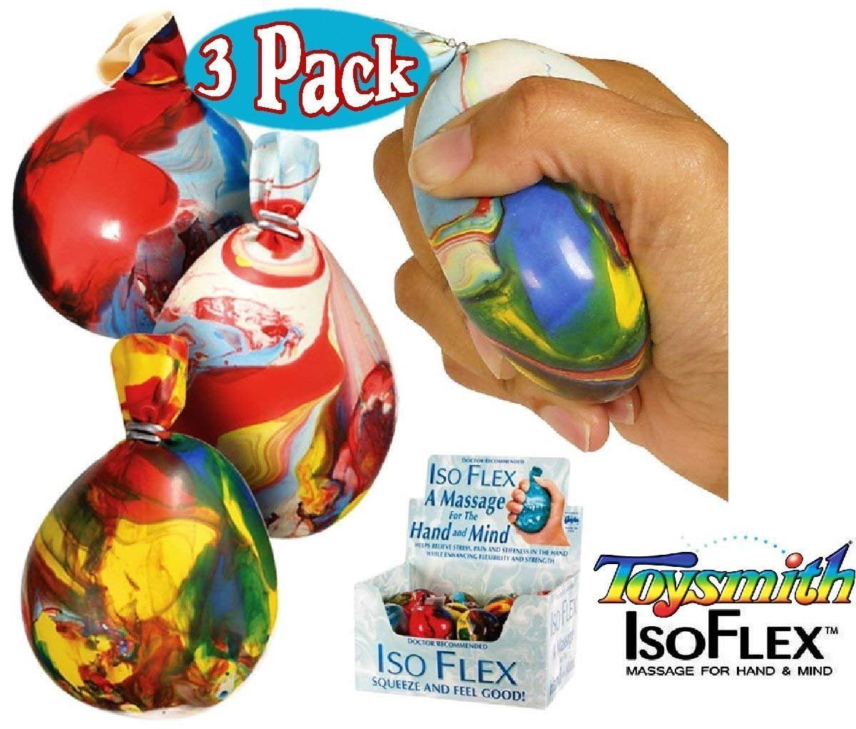 IsoFlex Stress Balls Assorted Bundle - 3 Pack