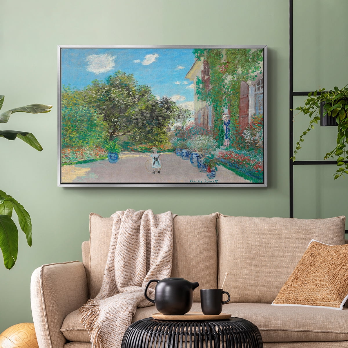 Vintage Landscape-CVI By Wexford Home Framed in Silver Wood Gallery Wrapped Canvas 17 in. x 25 in.