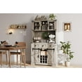 thumbnail image 2 of Yeshouse Tall 72" Kitchen Bar Cabinet, Farmhouse Hutch with Sliding Barn Door, 3 Storage Drawers & Shelves, 2 of 8