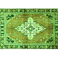 thumbnail image 1 of Ahgly Company Indoor Rectangle Medallion Green Traditional Area Rugs, 2' x 3', 1 of 1