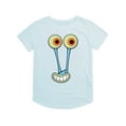 thumbnail image 2 of Spongebob Squarepants Gary Snail Smile Women's Graphic T-Shirt Rolled Sleeve Tee, 2 of 5