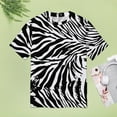 thumbnail image 4 of Animal Print Patterns T Shirts Basic T-Shirt Short Sleeve Ladies Tee Shirt Summer Graphic Clothing, 4 of 6
