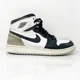 thumbnail image 1 of Ni - ke Ni - ke Boys Air Jordan 1 High 575441-180 Black Basketball Shoes Sneakers Size 7Y, 1 of 5