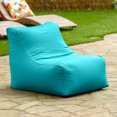 thumbnail image 3 of Jaxx Ponce Outdoor Bean Bag Chair - Weather Resistant Patio and Poolside Lounge Seating, Sunbrella Light Blue, 3 of 7