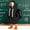 Black, variant on RUINIXCW 7 Inch Back to School Goose Outfits Desk Duck Outfit Mini Porch Goose Outfit for Desktop Goose Figurine Desk Goose Clothes Funny Hooded Sweatshirt with Backpack Set (No Goose)