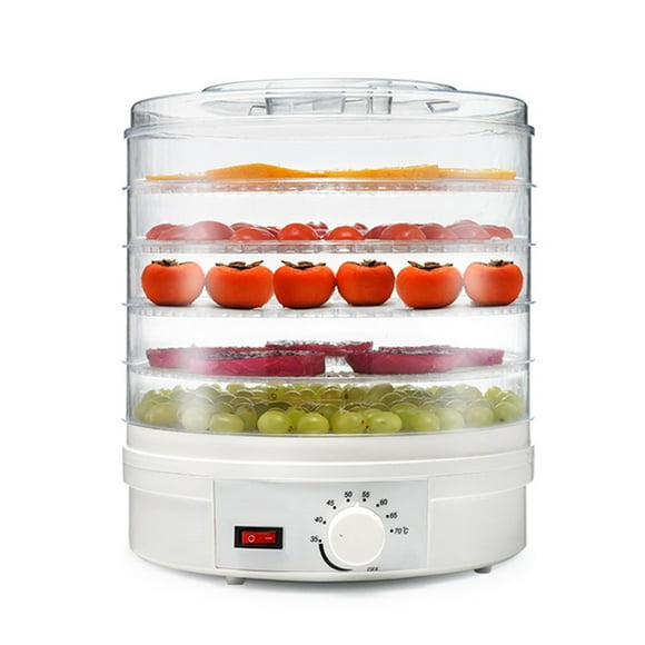 Amdohai Food Dehydrator Machine with Temperature Control 350W 5 Tray Layer Food Dryer Faster Drying for Jerky Meat Fruit Vegetable Beef Herbs
