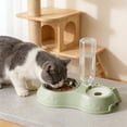 thumbnail image 4 of Stainless Steel Cat Bowls Elevated, Cat Food and Water Bowl Set, Cat Water Dispenser, 2-in-1 Stainless Steel Pet Bowl with Gravity Waterer for Small & Medium Cats & Dogs, 4 of 4