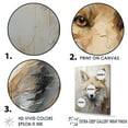 thumbnail image 3 of Designart "Beige Fox In Minimalist Portrait" Animals Fox Floater Framed Canvas Art Print, 3 of 5