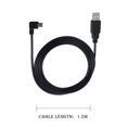 thumbnail image 2 of Qianrenon Cable De Extensión Mini Usb A Usb 2.0 De 90 Grados Mini Usb B De 5 Pines Macho En Ángulo Recto A Usb 2.0 Macho Cable De Dispositivos Gps De Datos De 1,5 M (Curva Derecha), 2 of 5