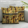 thumbnail image 3 of Orinice Egyptian Architecture Symbols Graphic Decorative Pillow Cover 20x20in, 3 of 5
