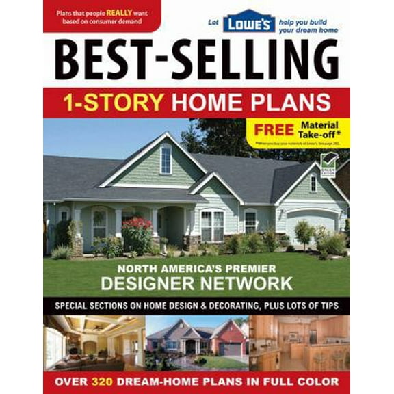 Pre-Owned Lowe's Best-Selling 1-Story Home Plans (Paperback) 1580114814 9781580114813