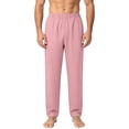 thumbnail image 6 of Men's Straight Leg Work Pants Solid Color Elastic Waist Stretch Trousers with Pockets for Outfit & Casual Wear, 6 of 7