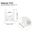 thumbnail image 2 of Unique Bargains PVC Pipe Clamps Clips, 50 Pack Fit for 20mm(3/4') OD Hose Hanger Support, White, 2 of 6