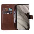 thumbnail image 3 of for Google Pixel 8 Wallet Case, with Credit Card Holder and Wrist Strap, RFID Blocking PU Leather Flip Magnetic Cell Phone Cover Case for Google Pixel 8, Brown, 3 of 8