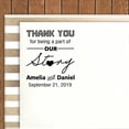 thumbnail image 2 of Printtoo Personalized Black Self Inking Thank You For Being A Part Of Our Story Favor Stamp Custom Wedding Favor Rubber Stamper-60 x 40 mm, 2 of 6