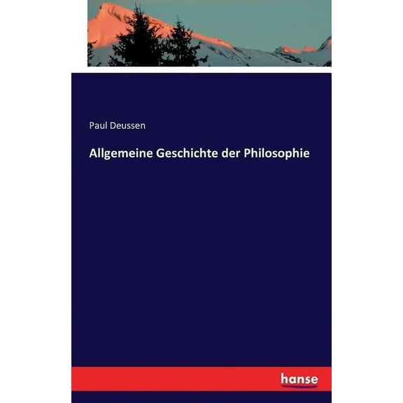 Allgemeine Geschichte der Philosophie (Paperback)