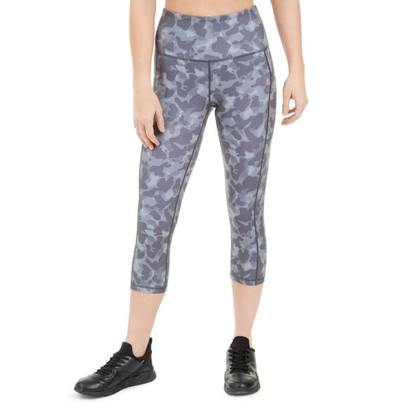 Ideology Womens Activewear Camo-Print High-Waist Cropped Leggings;XX-Large