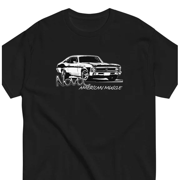 Reprint Rare VINTAGE 1968-1972 Nova T-Shirt, American Muscle Car Enthusiast Tshirt