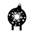 thumbnail image 2 of Letreros navideños para jardín, estaca navideña para jardín, estaca hueca de copo de nieve, Navidad Estilo B, 2 of 8