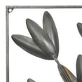 thumbnail image 6 of DecMode Indoor Brown Metal Contemporary Floral Wall Decor, 6 of 8