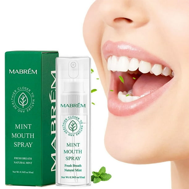 Salud y Belleza, Cuidado Personal, Cuidado Bucal, Cuidado Bucal, Spray Bucal de Menta para un Aliento Fresco 10ml, cavidad bucal