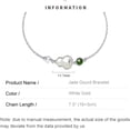 thumbnail image 2 of 14K Gold Natural Jade Bracelet, Good Luck Calabash Jade Bracelet - Perfect Birthday and Mother's Day Gift for Mom, Wife and Girlfriend, 2 of 4