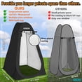 thumbnail image 2 of Tienda de campaña AOSION Privacy plegable para cambiar pañales, impermeable, negra, 2 of 6