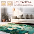thumbnail image 2 of ODIKA 4'x6' Machine Washable Non-Slip Area Rug, Mystical Japanese Garden High Traffic Rug, Green, 222033, 2 of 7