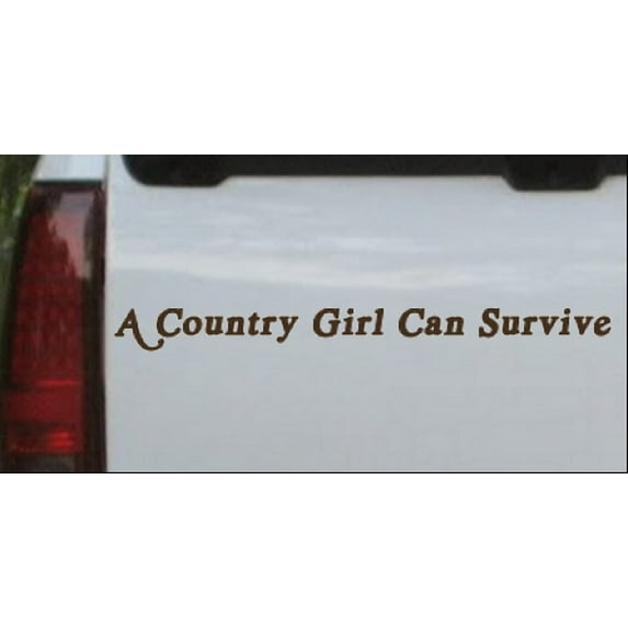 A Country Girl Can Survive acid font Car or Truck Window Decal Sticker