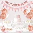thumbnail image 5 of Yansion Rose Gold Welcome Home Decoration Kit, 1 Set of Banners and Balloons, 5 of 9