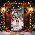 thumbnail image 6 of AOMXGD Christmas Door Tapestry, 35.5x71In Xmas Door Hanging Curtain, Bedroom Wall Party Fabric Decor, Polyester Holiday Door Cover, 6 of 9