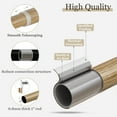 thumbnail image 6 of Yokila Farmhouse Brown Curtain Rods for Windows 36 to 88 Inches Adjustable Length Heavy Duty 1" Diameter Single Window Curtain Rod with Decorative Finials for Outdoor Bedroom Kitchen Living Room, 6 of 12