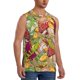 thumbnail image 2 of Fotbe Bright Mushrooms Men's Camiseta sin Mangas Estampada para Hombres, Playera Casual para Gimnasio, Entrenamiento, Playa-Small, 2 of 7