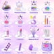thumbnail image 4 of Kit de maquillaje masivo con diseño de unicornio lavable para niñas, 4 of 7