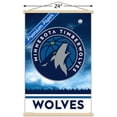 thumbnail image 3 of NBA Minnesota Timberwolves - Logo 18 Wall Poster with Wooden Magnetic Frame, 22.375" x 34", 3 of 3