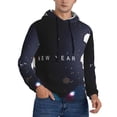 thumbnail image 2 of Salouo 2025 Happy New Year 2 Pattern Men's Fall Hoodie Sweatshirt,Sport Hoodie with Pockets for Men Pullover Casual Hooded Sweatshirt-X-Large, 2 of 7