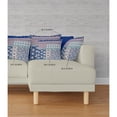 thumbnail image 4 of Flower Castle Patchwork Indoor/Outdoor Pillow in Blue Pink 26x26, 4 of 9