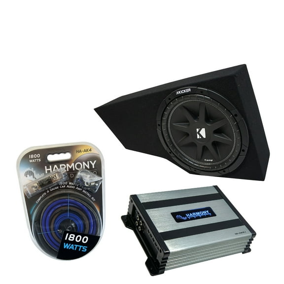 02-13 Cadillac Escalade EXT Underseat Harmony R104 Dual 10 Sub Box & HA-A400.1