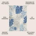 thumbnail image 2 of JONATHAN Y AMALFI COAST 8 x 10 Area Rug, Monstera Tropical Leaf - Light Gray/Navy, AMC113A-8, 2 of 2