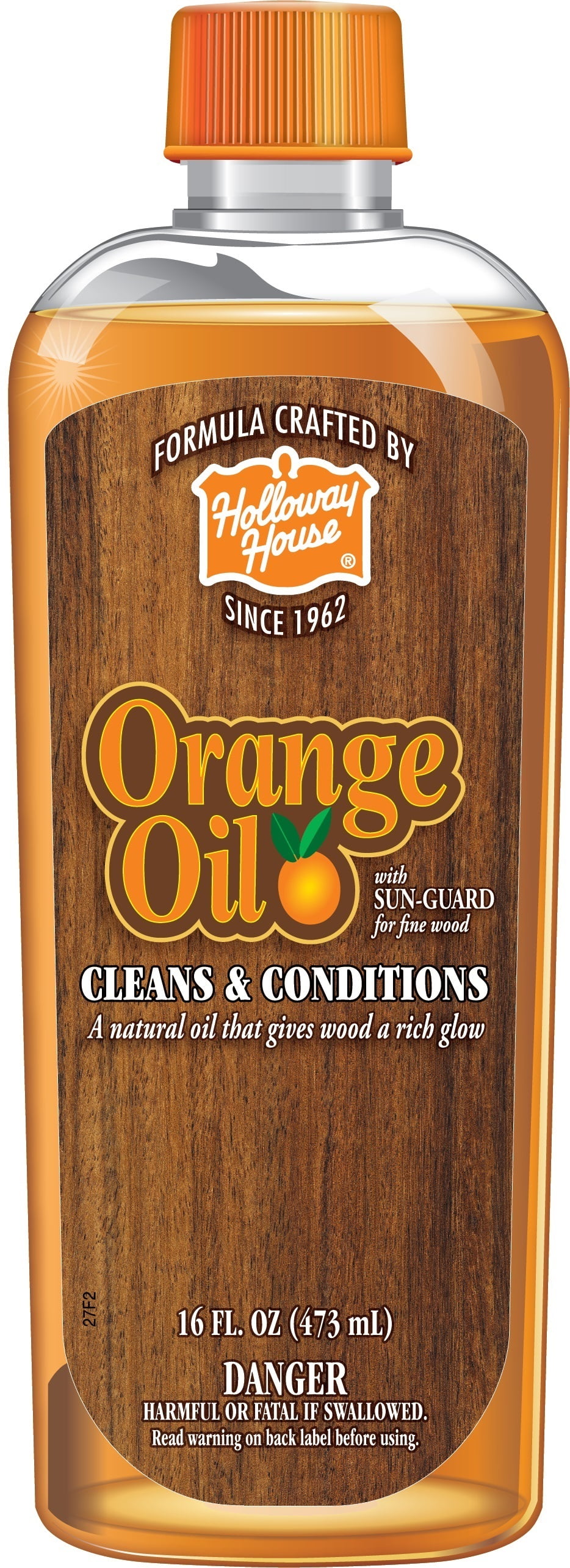 Holloway House Liquid Orange Oil Fine Wood Cleaner & Conditioner, 16 fl