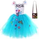 thumbnail image 2 of Vestido de tul con tutú Mirabel para niña, vestido de princesa elegante para fiesta de cumpleaños, disfraz de carnaval, Halloween, Cosplay, disfraz de Madrigal Encanto, 2 of 5