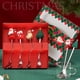 thumbnail image 4 of Navidad Juego de Cubiertos Navideños de 4 Piezas Elegantes Cucharas de Café Navideñas Juego de Tenedores para Bar Café Cocina Decoración de Mesa Regalo Plata, 4 of 8